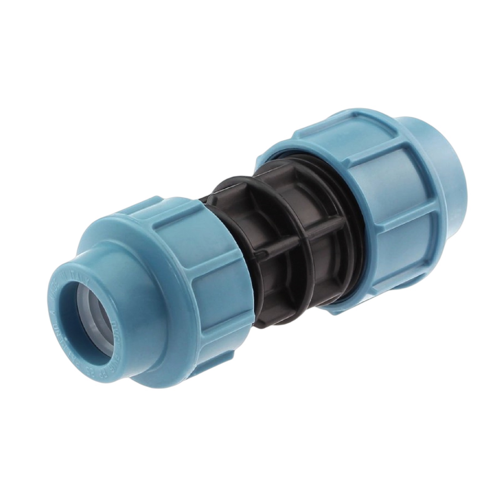 75 x 63 mm PE PP Fitting Klemm Verbinder reduziert Verschraubung Muffe Kupplung DVGW - Unidelta