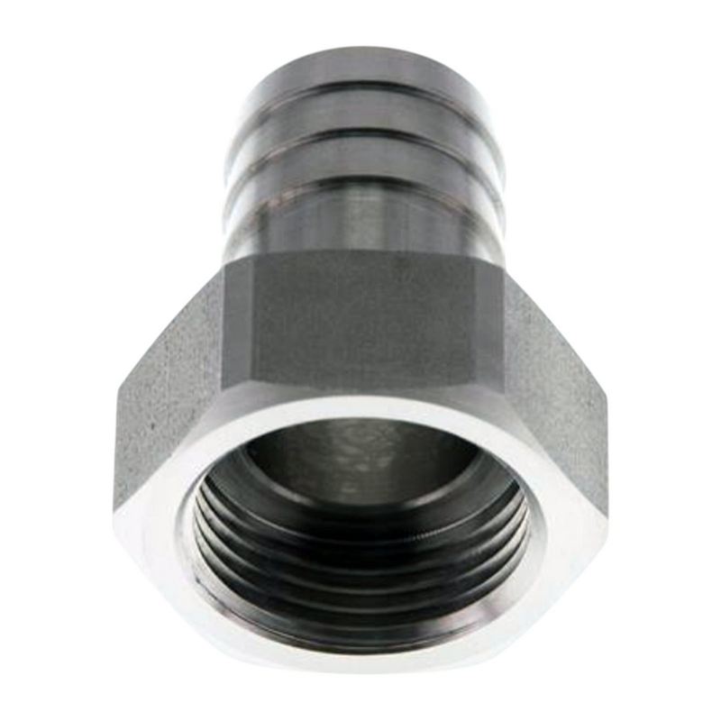 1 1/2" x 38 mm Schlauch Tülle Stutzen Innengewinde IG Nippel Edelstahl AISI 316 VA Fitting - PN 20 bar