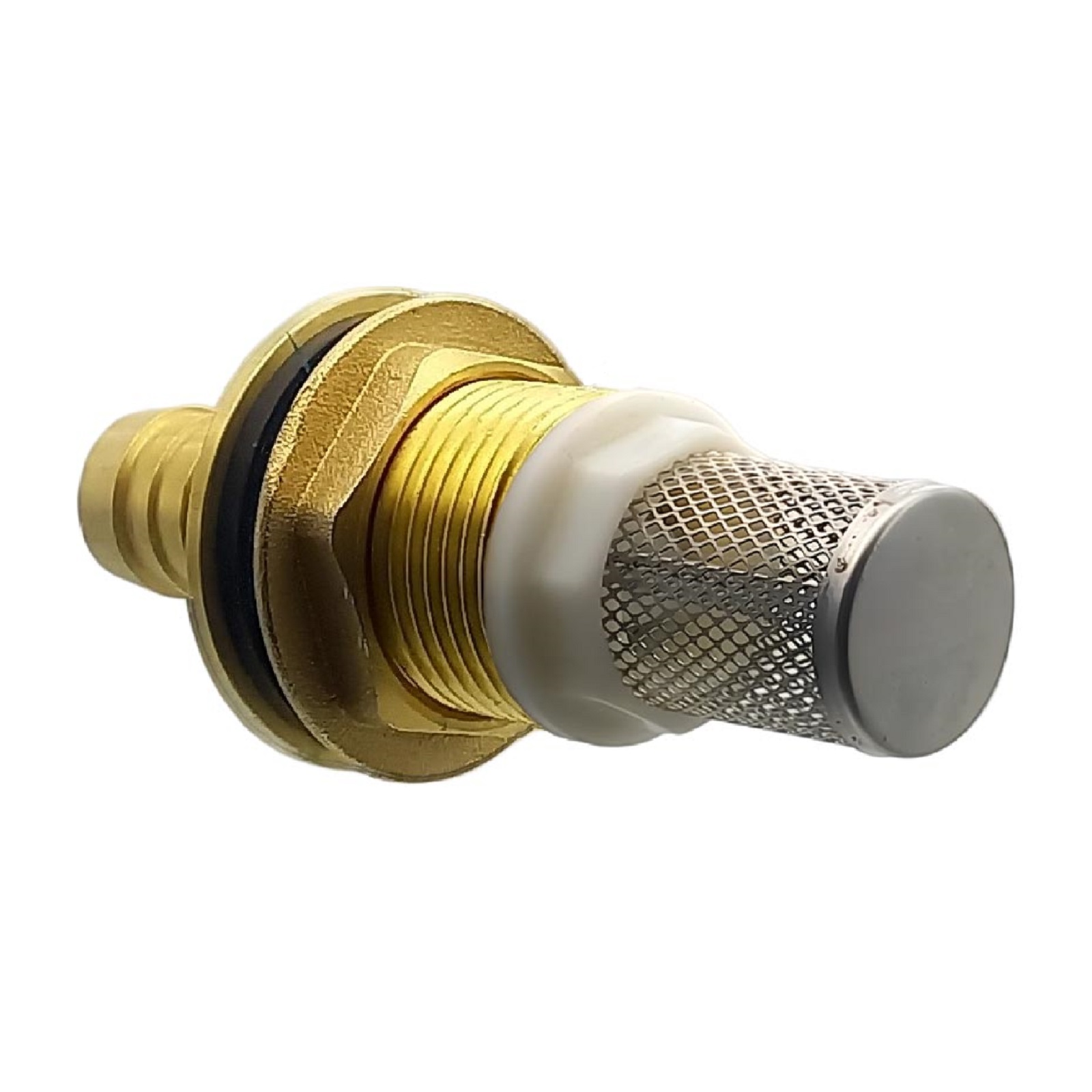 Tank Regen Tonnen Durchführung Messing Schlauch Tülle Stutzen 19mm (3/4") - Anschuss Set PN 10 bar