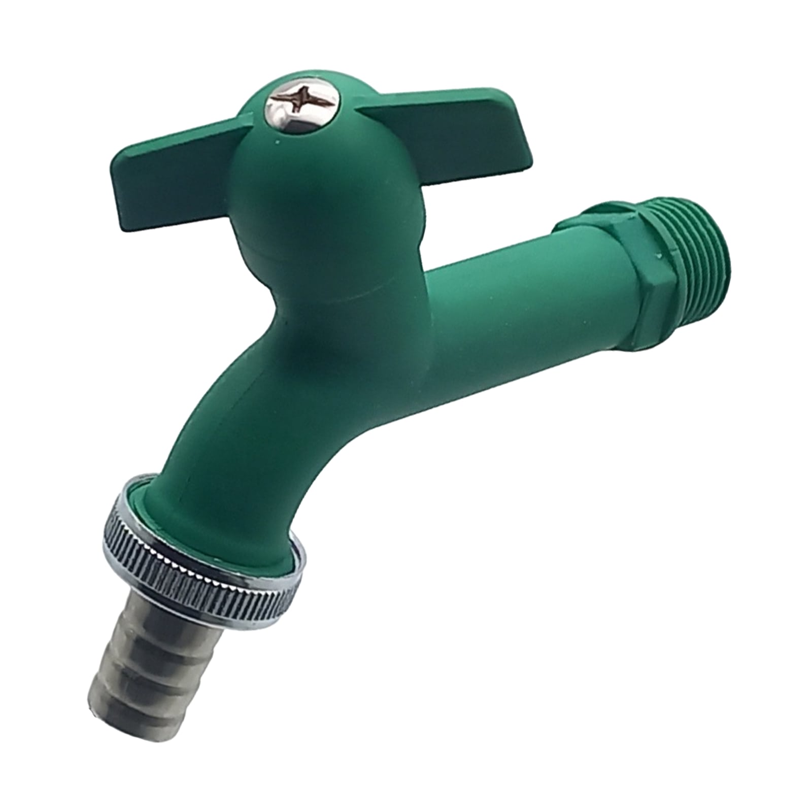 1/2" AG Kunstoff (PA 6) Auslauf Ventil Wasser Hahn Tülle 15 mm KTW - blau