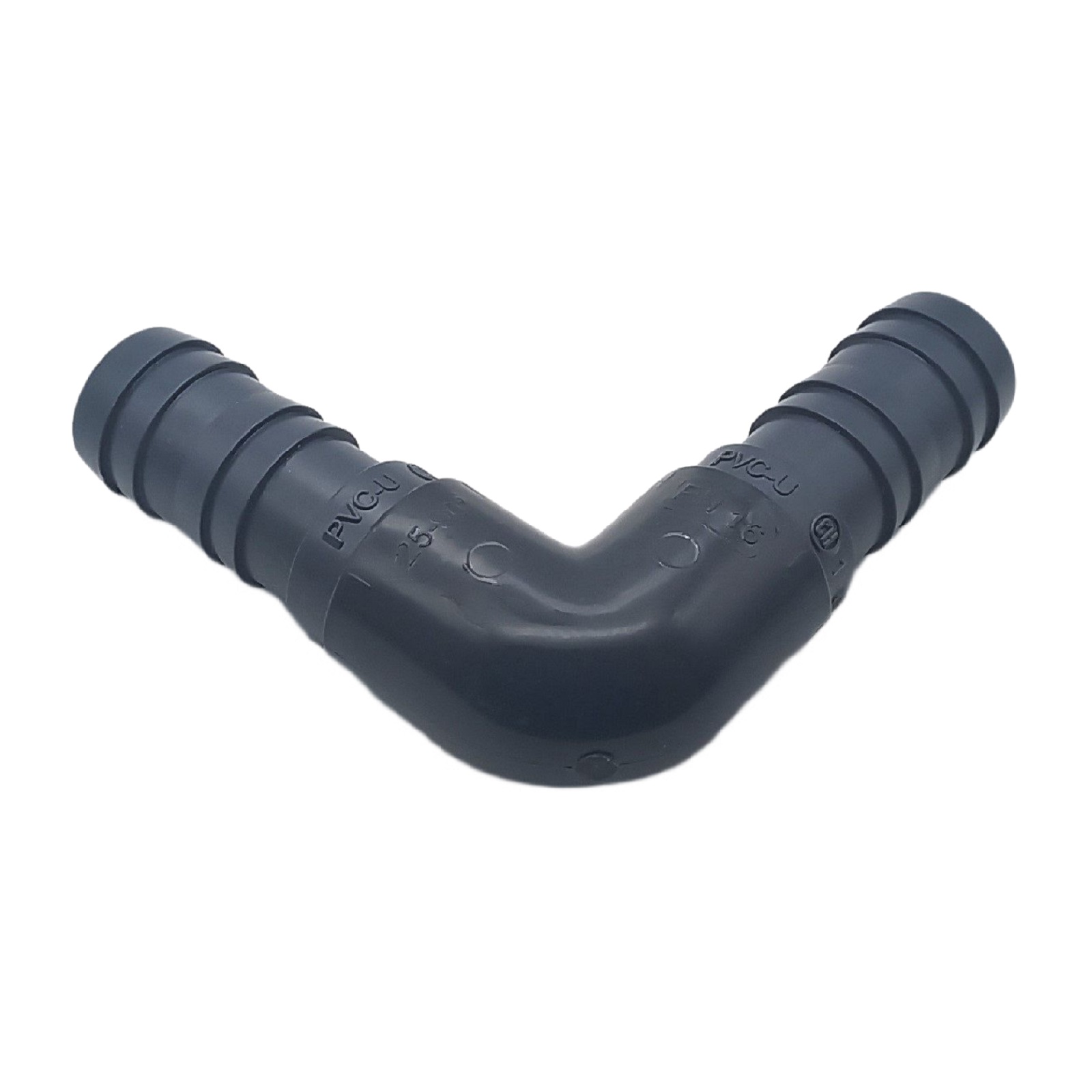 25 mm PVC PROFI Winkel 90° Schlauch Verbinder Stutzen Tülle Pool Teich Garten - PN 10 bar - Montage-Set