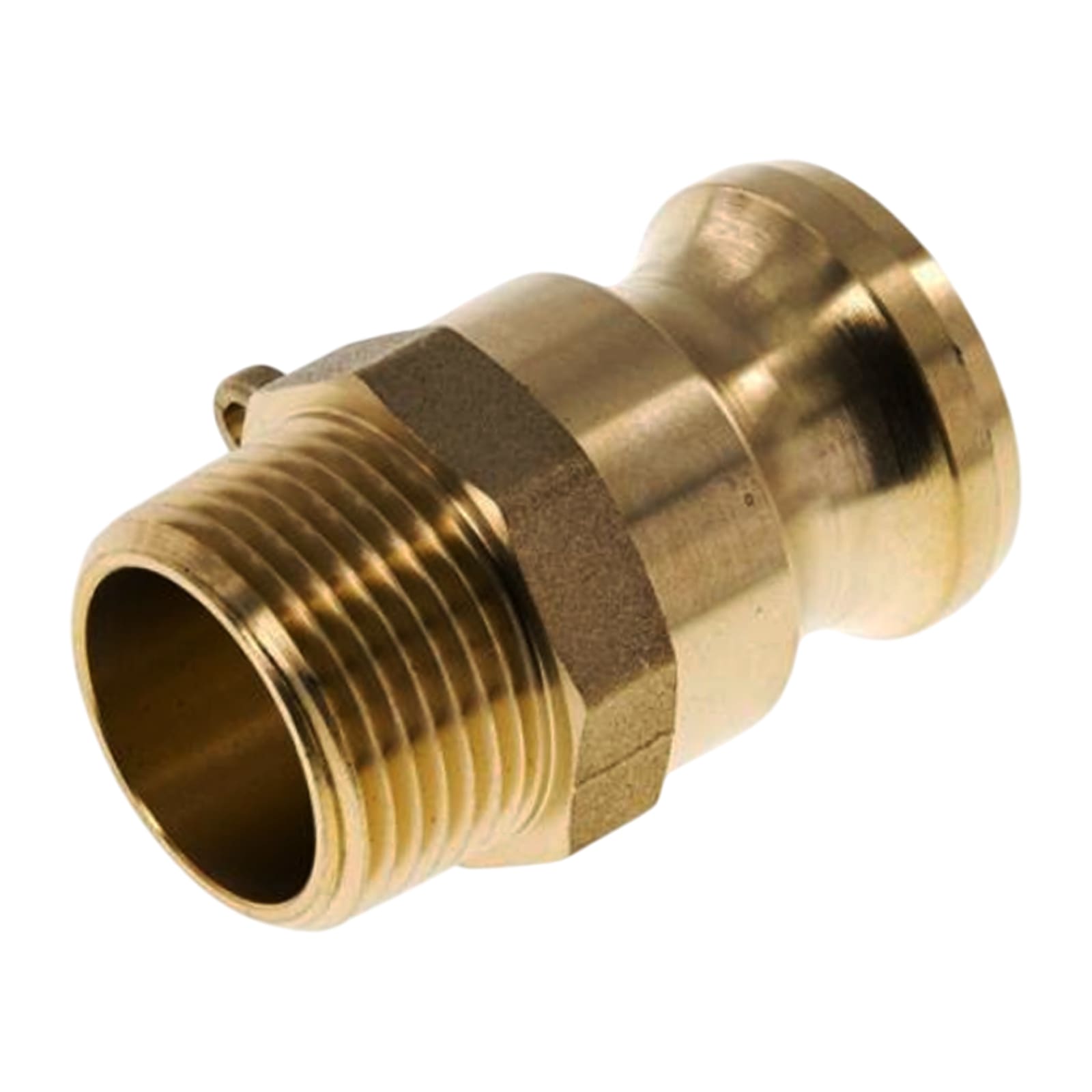Kamlock Typ F - Vaterteil Messing - 63,0 mm Stecker mit Außengewinde (AG) 2" Zoll DN 50 - PN 17 bar