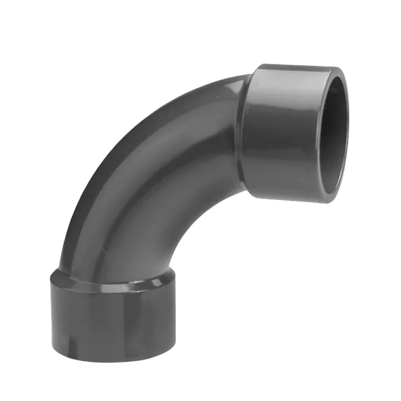 50 mm VDL PVC Klebe Fitting Bogen Winkel 90° (Spritzguss) Muffe Verbinder - PN 16 bar