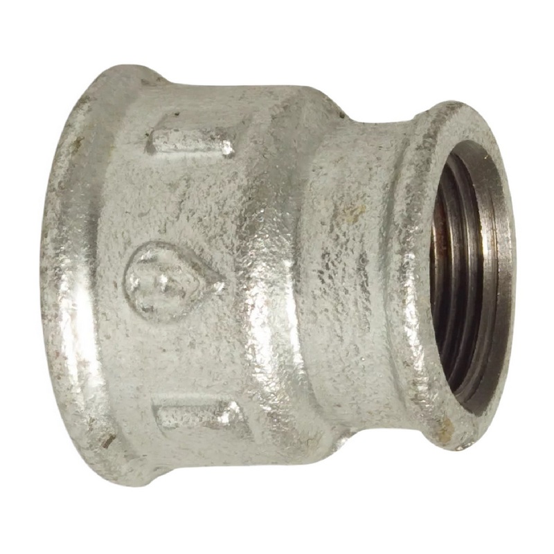1/4" x 1/8" Gusseisen Temperguss Reduziermuffe Nr. 240 Innengewinde IG PN 25 bar