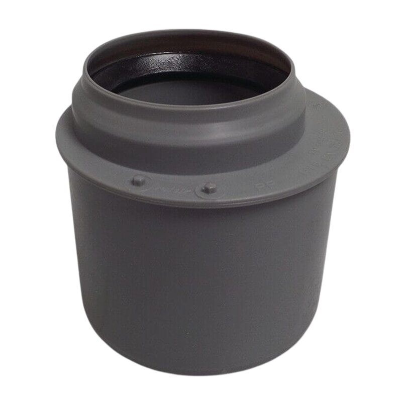 75 x 50 mm PP Reduzierstück exzentrisch Abfluß Abwasser HT KG Rohr Stutzen Muffe grau