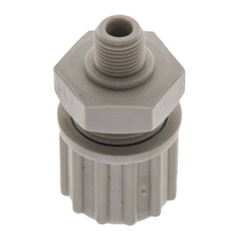10 x 4 mm x 1/2" Kupplung Außengewinde TX Fitting Gewebe Schlauch Verbinder FDA PP beige - PN 10 bar