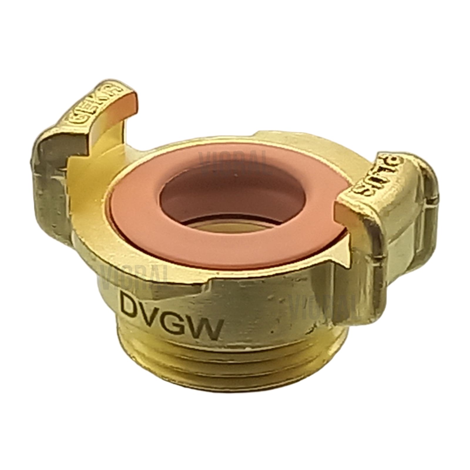 3/4" GEKA plus Schnell Kupplung Gewindestück Außengewinde AG Messing KTW-A DVGW - PN 40 bar