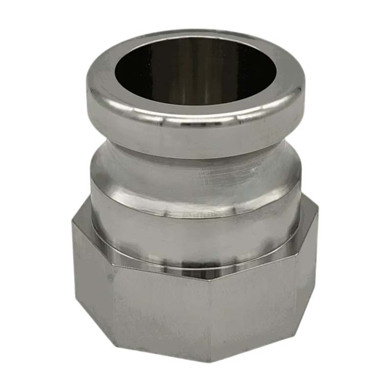 S60 x 6 IBC Adapter auf Kamlok Vaterteill DN50 (63,0mm) Edelstahl AISI 316 Container Tank Zubehör