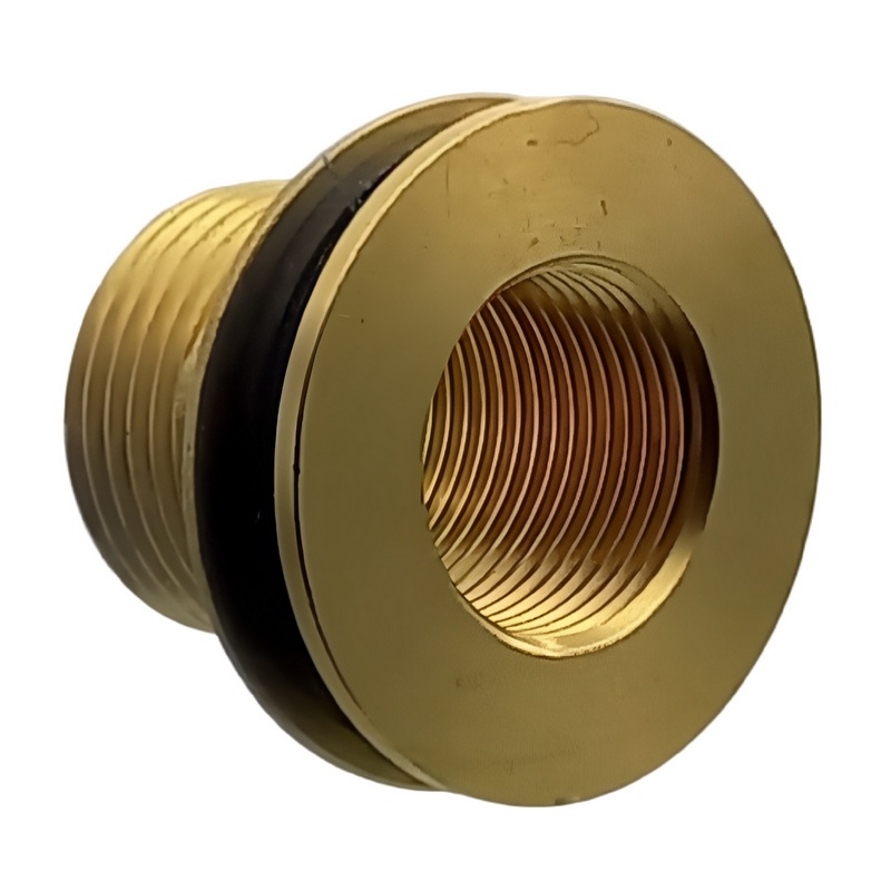 1" x 3/4" Tank Regen Tonnen Durchführung Messing Außen x Innengewinde  - PN 10 bar