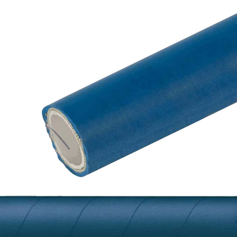 102 mm 4" Molkerei Milch Lebensmittel Schlauch Stahlspirale BfR FDA NBR NVC blau weiß - PN 10 bar - 20 m Rolle