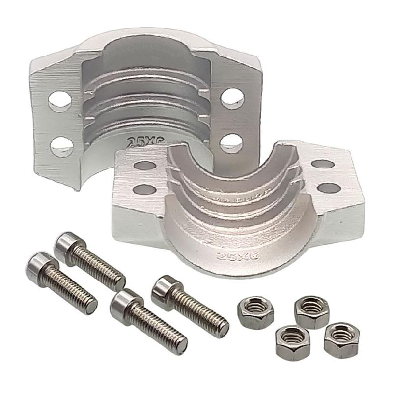 DN 13 Klemmschale Edelstahl AISI 316 Spannbereich 22 - 24 mm für Schlauch ID x AD 13 x 23 mm - PN 25 bar