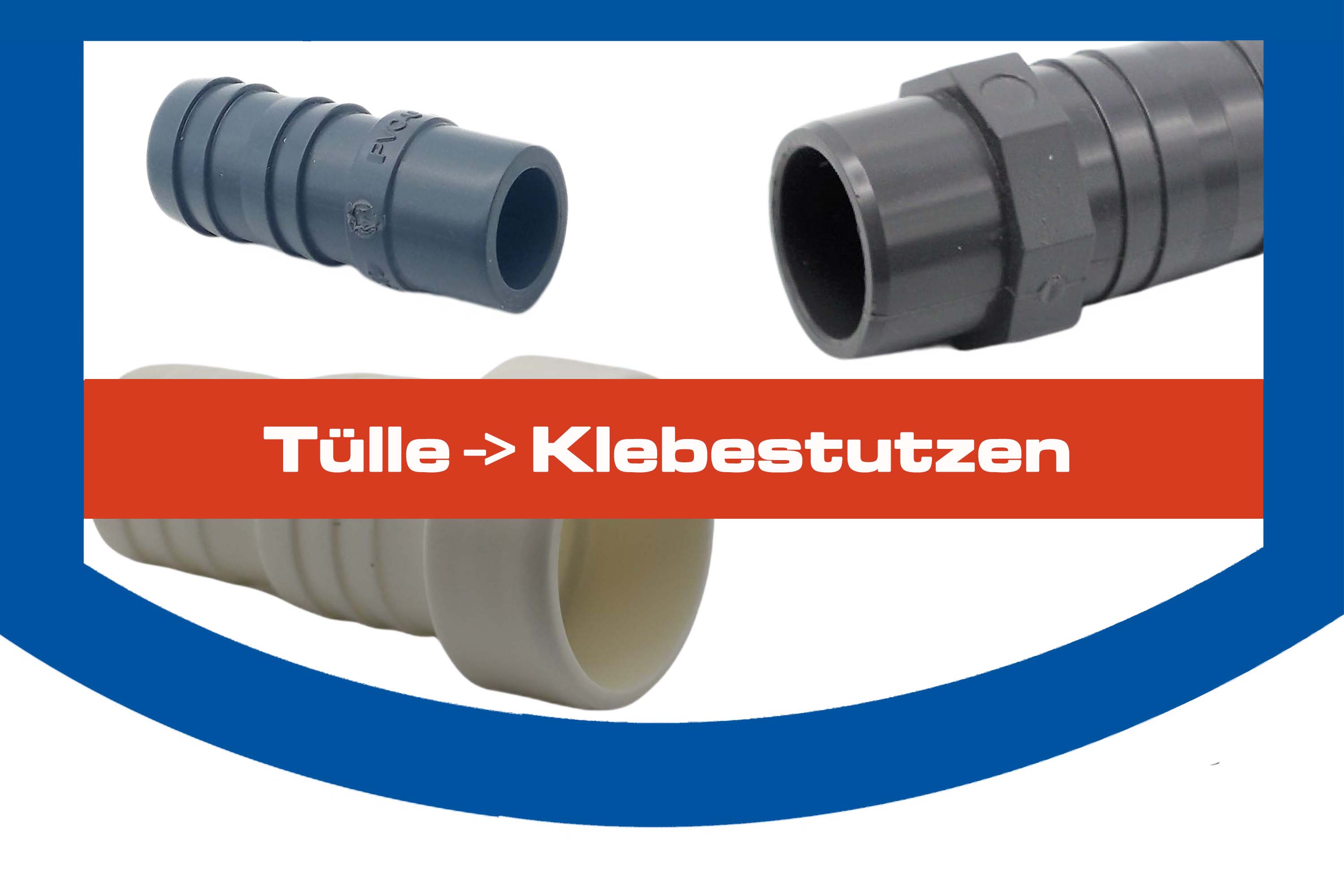 Tülle -> Klebestutzen