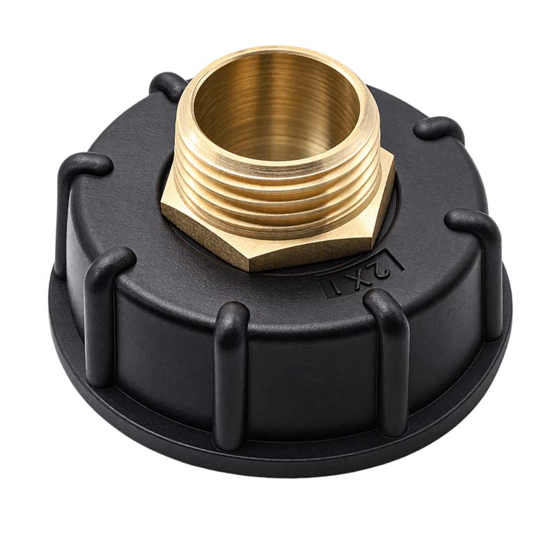 S60 x 6 IBC Adapter auf 1" Doppelnippel Container Tank Zubehör
