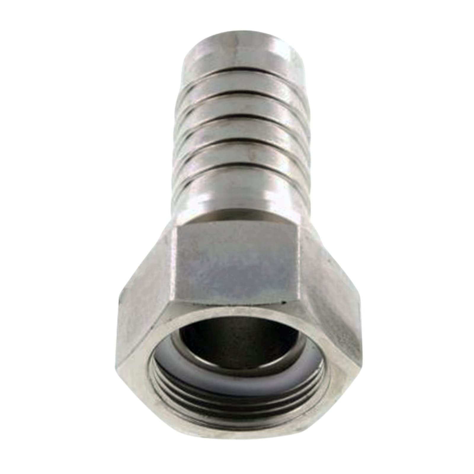 2" x 50 mm Schlauch Tülle Stutzen Innengewinde IG ÜWM Nippel Edelstahl AISI 316 VA Fitting - PN 18 bar