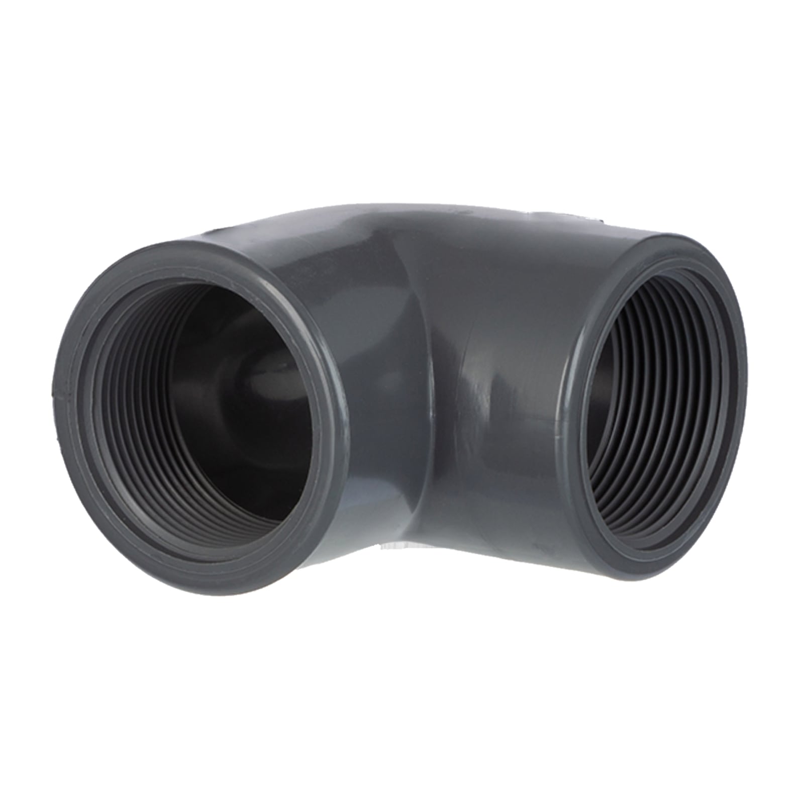 4" PVC Fitting Winkel 90° 2-fach Innen Gewinde Verbinder - PN 10 bar