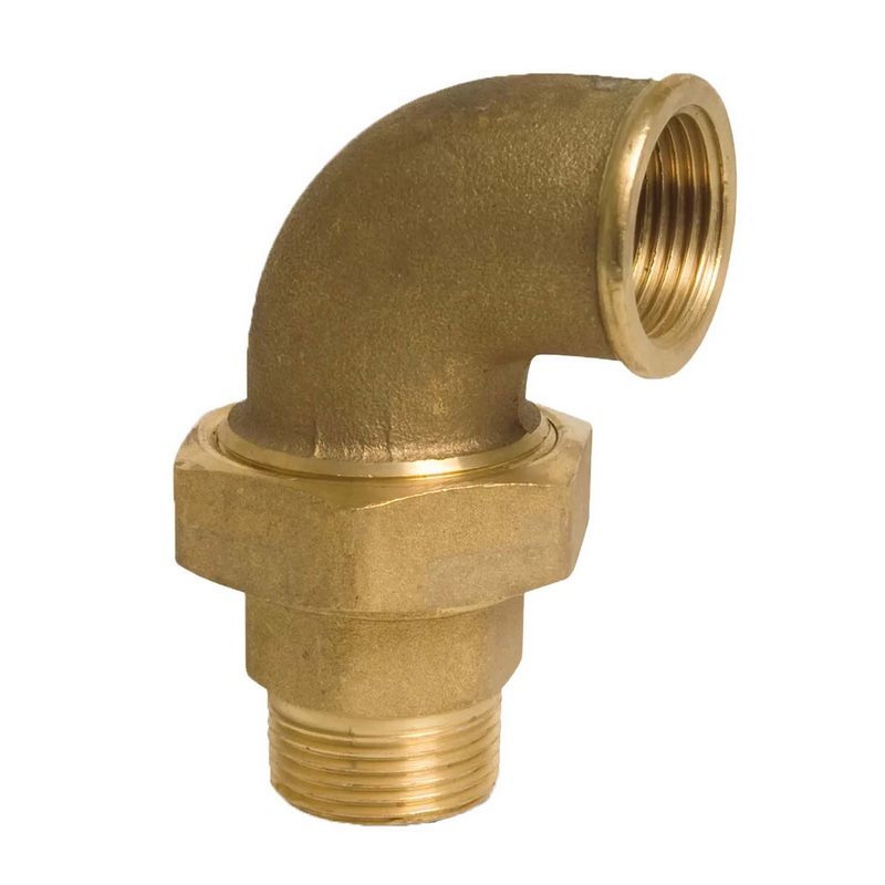 2" Winkelverschraubung 90° Nr. 96 Innen x Außengewinde IG x AG Messing Fittings PN 40 bar