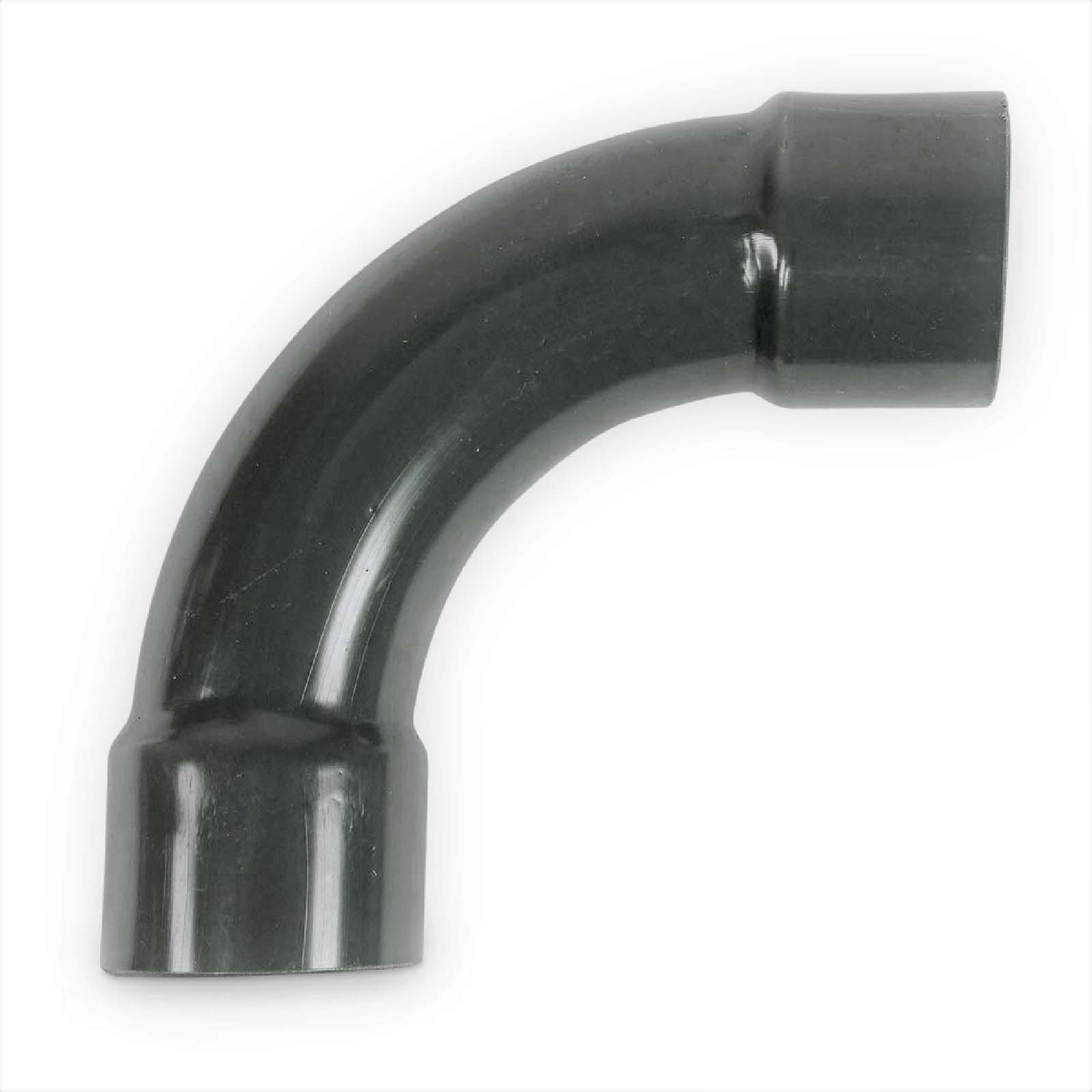 63 mm PVC Klebe Fitting Bogen Winkel 90° (Spritzguss) Muffe Verbinder - PN 16 bar
