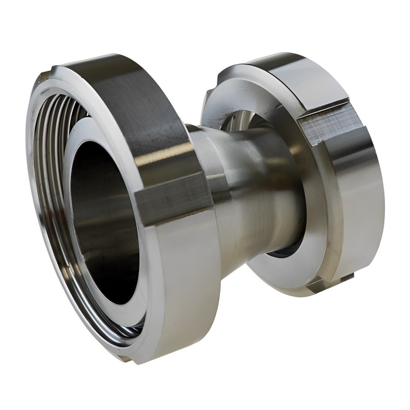 DN 40 -> DN 32 Milchrohr Verschraubung DIN 11851 Mutterteil Kegel Stutzen ÜWM - PN 25 bar