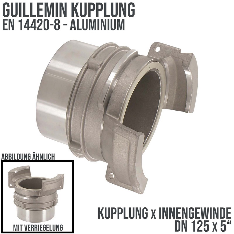 DN 125 Guillemin Kupplung Verriegelung BSPP Innengewinde IG 5" Aluminium - PN 16 bar