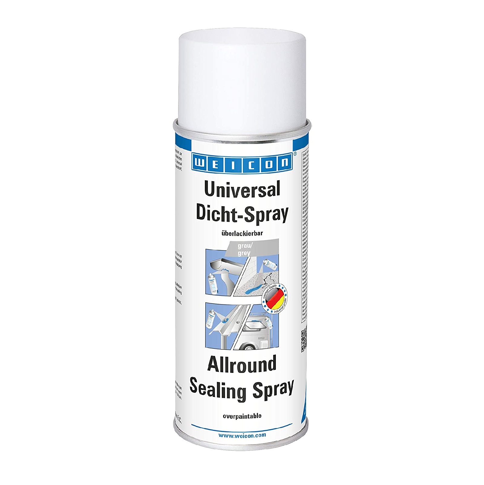 Universal Dicht Spray sprühbarer Kunststoff Abdichten grau - 400 ml Dose