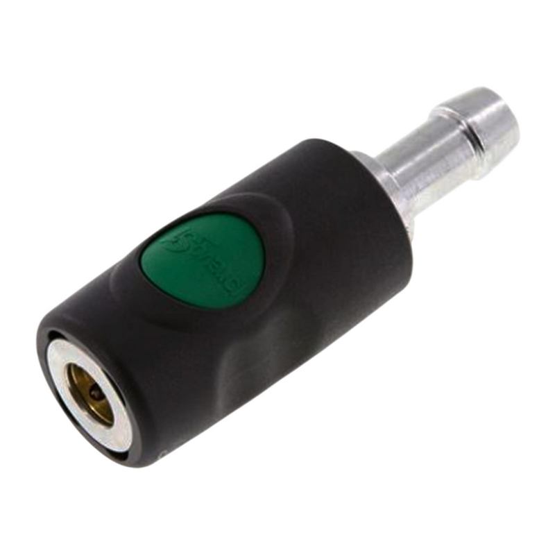 6 mm Druckluft Sicherheits Kupplung Kunststoff NW 7.2 Schlauch Tülle - PN 12 bar