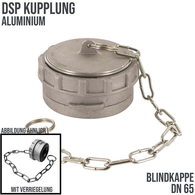 DN 65 DSP Kupplung Aluminium Blind Kappe Verschluss - PN 16 bar