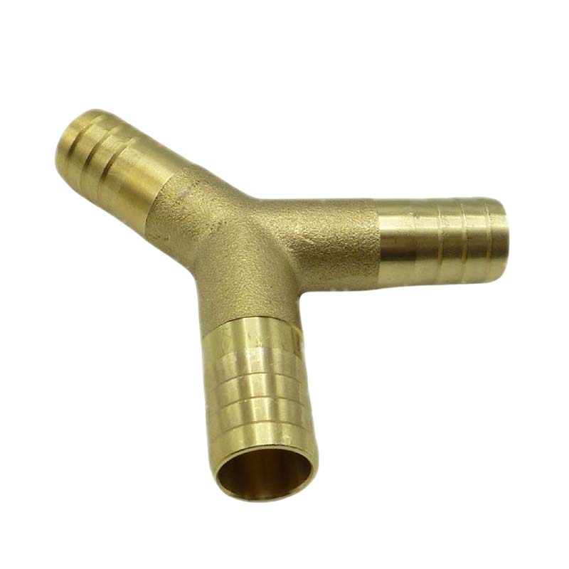 19 mm - 3/4" Zoll 90° Y-Stück Schlauch Verbinder Verteiler Tülle Kupplung Reparatur Messing PN 10 bar