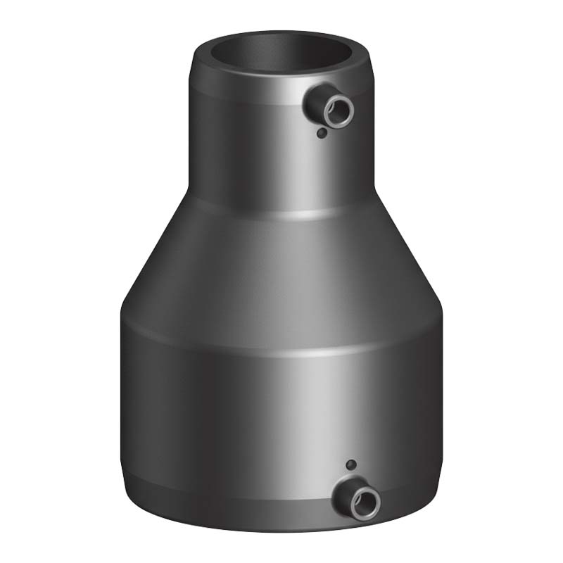 63 mm PE 100 Elektro Schweiß Fitting Reduzier Muffe 63 x 40 mm SDR 11 DVGW 24 VAC schwarz