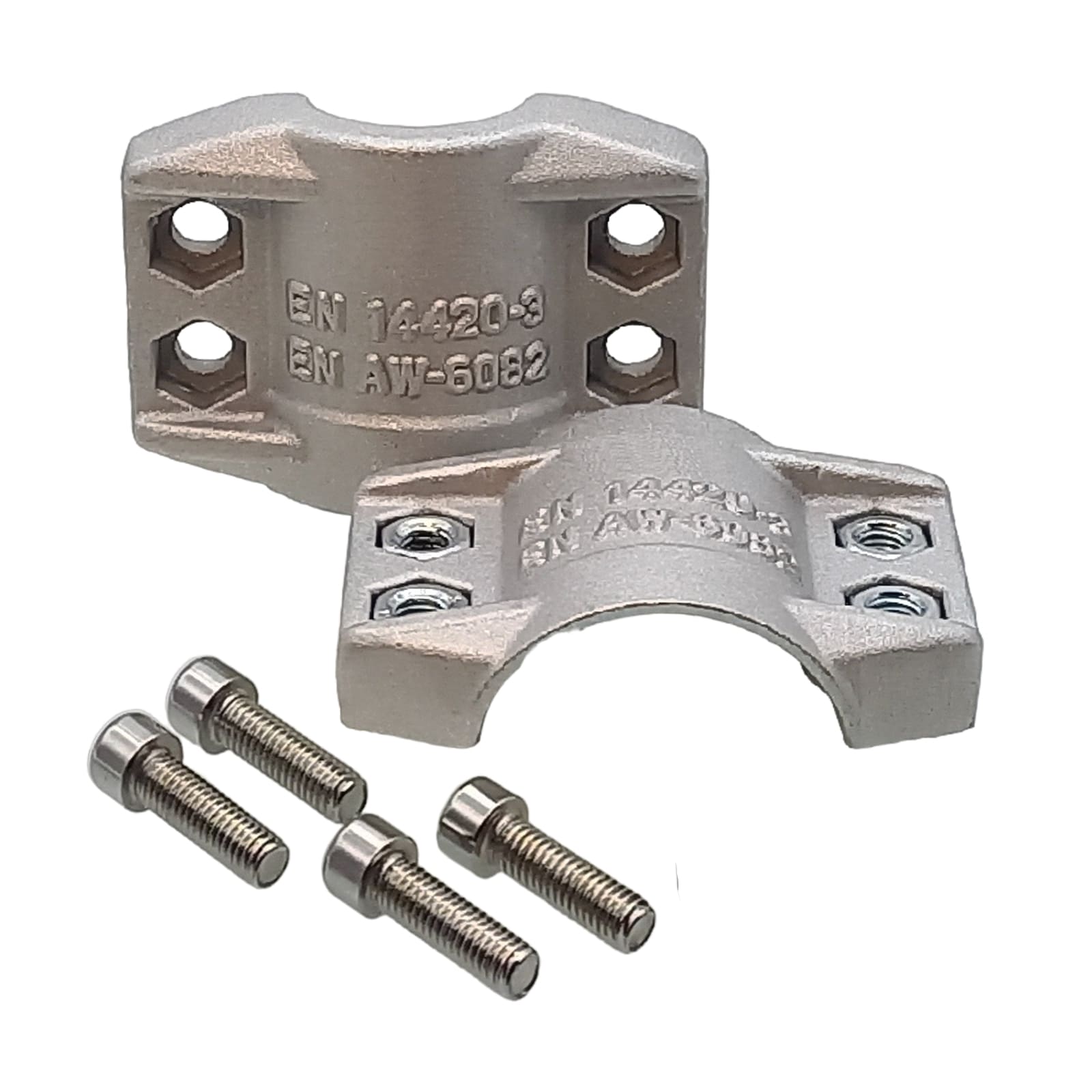 DN 200 Klemmschale Aluminium Spannbereich 222 - 229 mm für Schlauch ID x AD 200 x 224 mm - PN 16 bar