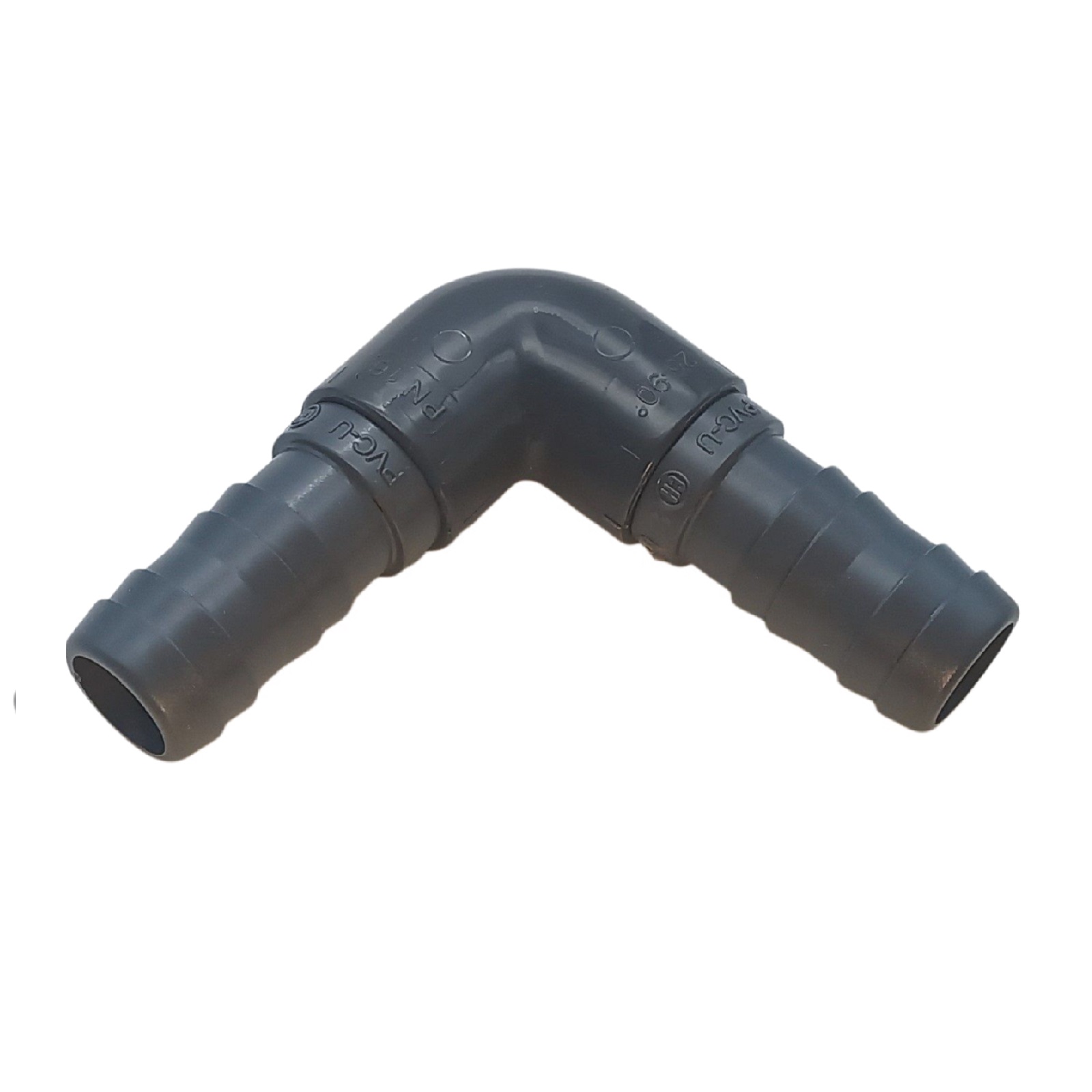 25 mm PVC PROFI Winkel 90° Schlauch Verbinder Stutzen Tülle Pool Teich Garten - PN 10 bar - Montage-Set