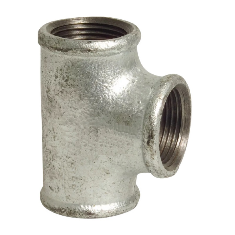 1/8" Gusseisen Temperguss Fitting Nr. 130 T-Stück 90° Innengewinde IG DVGW PN 25 bar