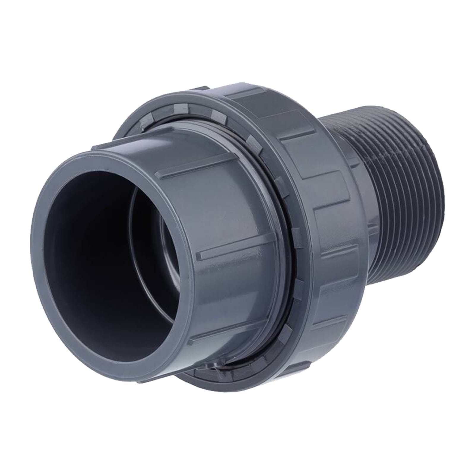 110 mm PVC Klebe Fitting Verschraubung Außengewinde AG 110 mm x 4" Muffe Verbinder - PN 10 bar