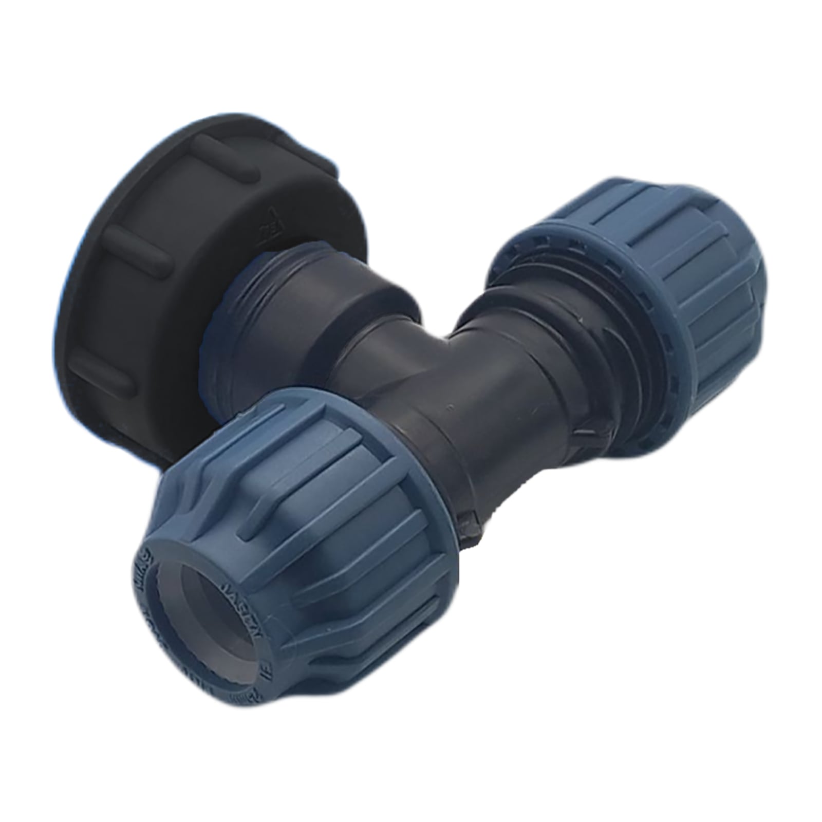 IBC Container Anschluss Adapter Set S60 x 6 -> 25 mm PE/PP T-Stück 90°