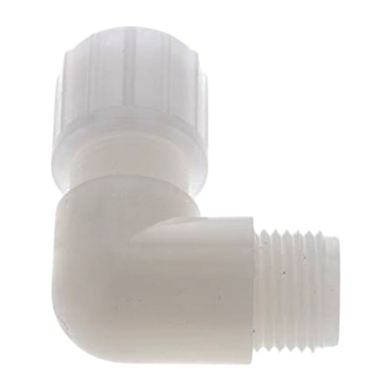 14 x 12 mm x 1/2" Winkel 90° Kupplung Aussengewinde PVDF Verschraubung PA PP Schlauch FDA - PN 10 bar
