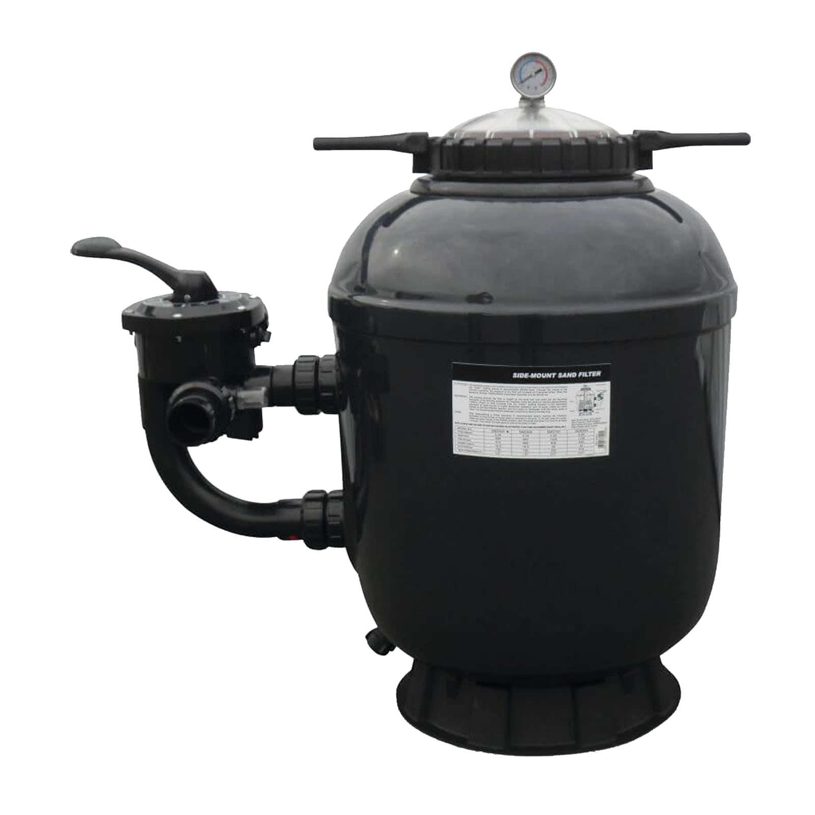 Sandfilter Anlage SMG 900 Polyester 63 mm 2" Klebemuffe  2,5 bar grün Side Mount - max.159,0 m³