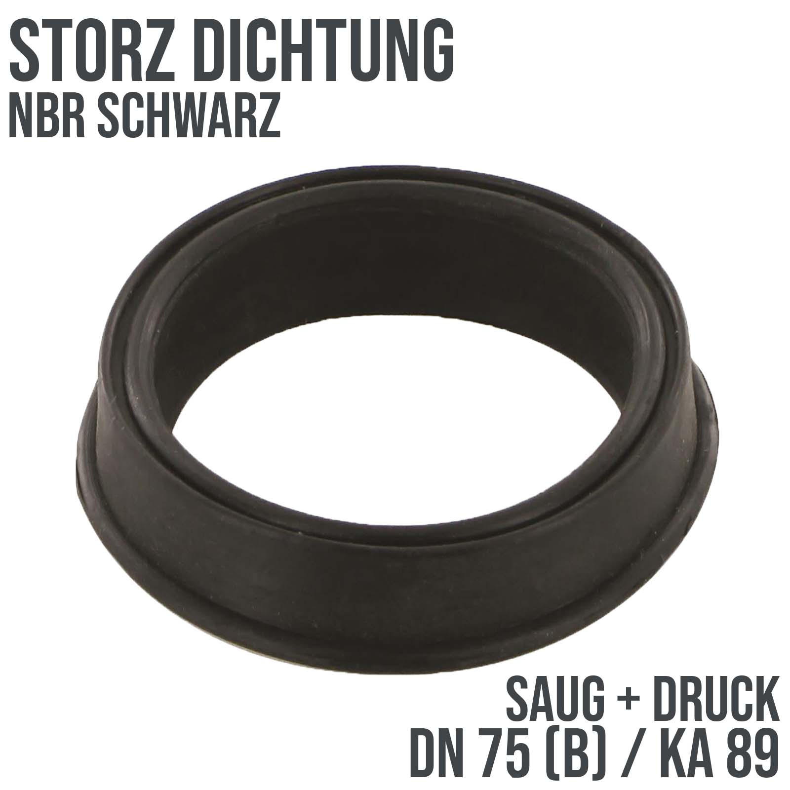 Dichtung STORZ  B DN 75 KA 89 Kupplung (Saug/Druck) NBR schwarz