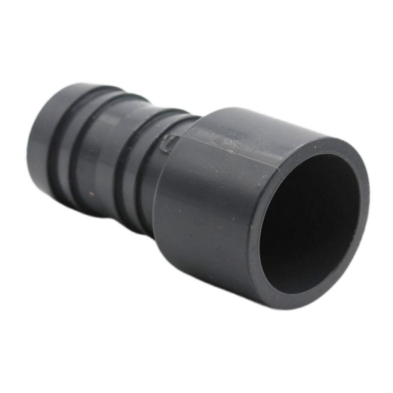 2er Set - PVC-U Schlauchverbinder - Klebestutzen DN 50 -> Schlauchtülle 38 mm.