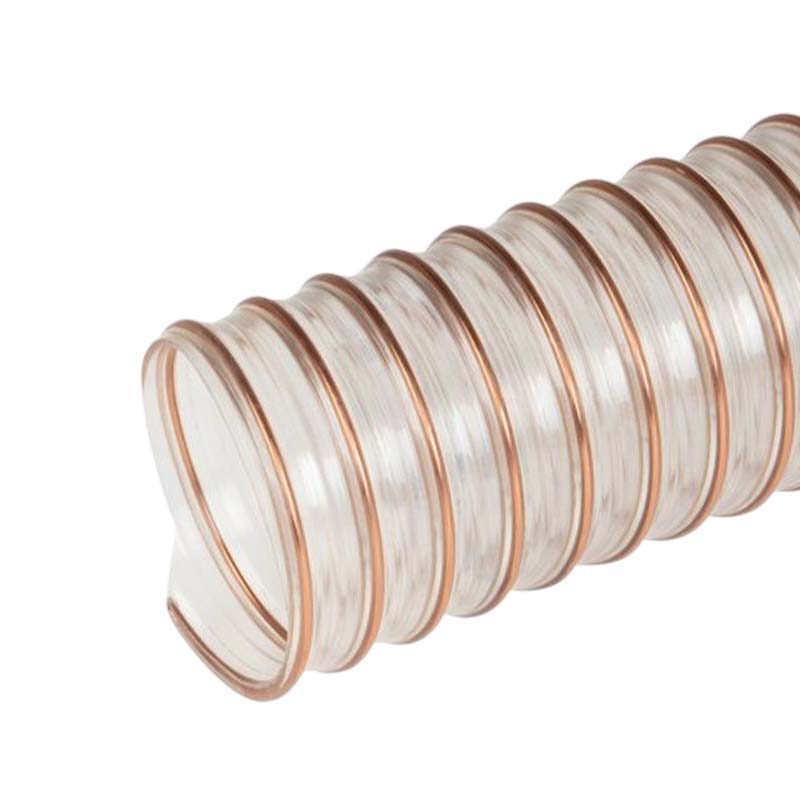 90 mm PU Saug Ansaug Druck Spiral Flex FDA Lebensmittel Schlauch - Wandstärke 1,4 mm - PN 1,45 bar