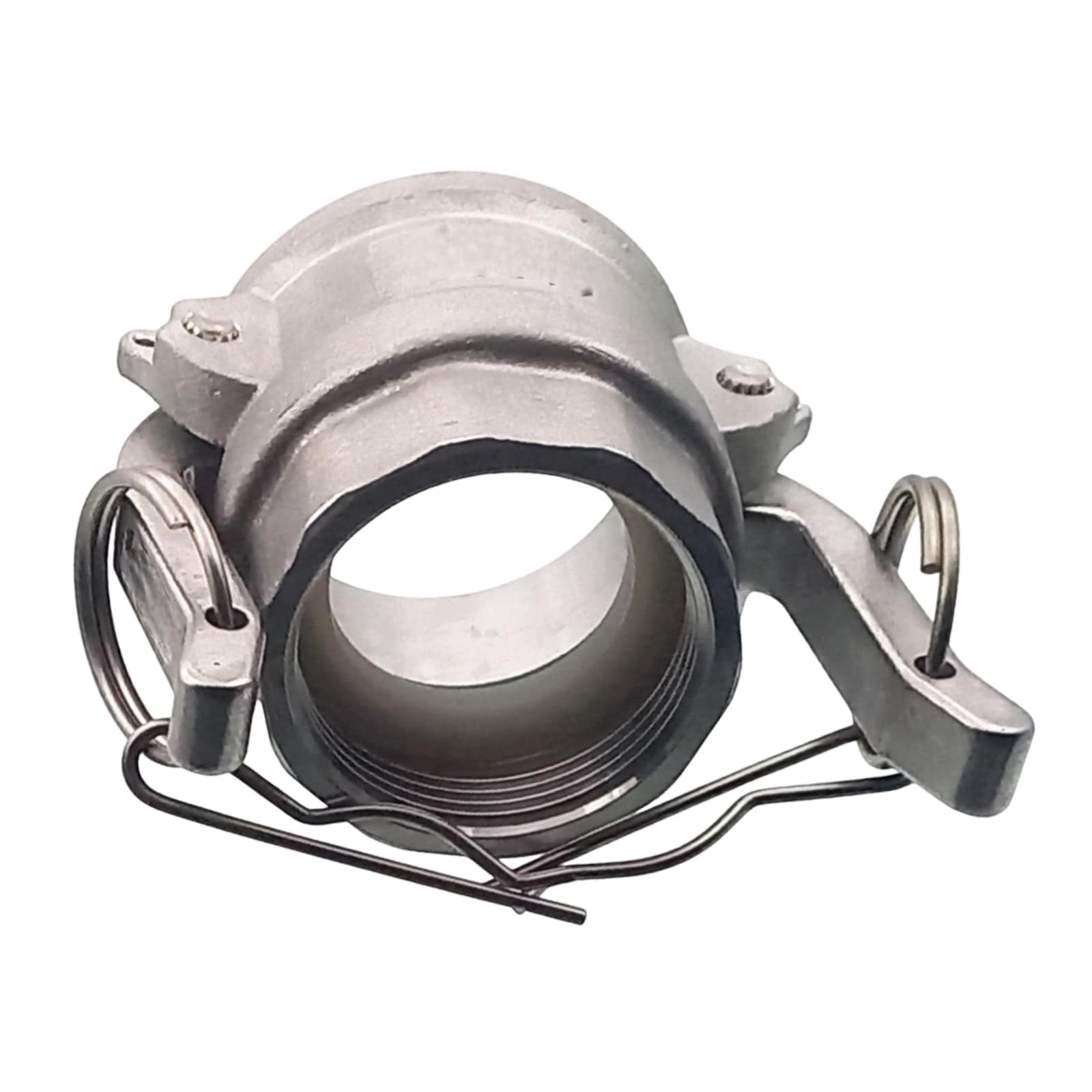 Kamlock Typ D - Mutterteil Edelstahl V4A (AISI 316) mit Innengewinde (IG) für Stecker 45,5 mm - 1 1/4" Zoll DN 32 PFA beschichtet - PN 25 bar