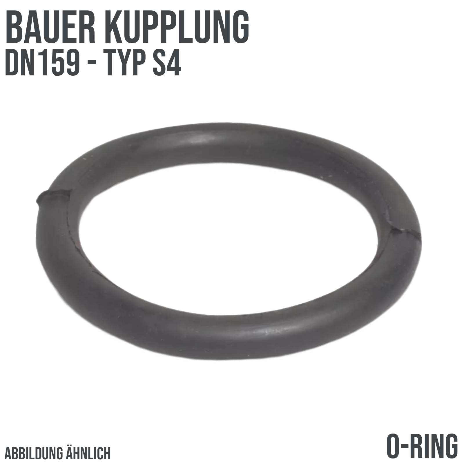 Bauer Kupplung Typ S4 DN 159 O-Ring Ersatz Austausch Dichtung - PN 12 bar