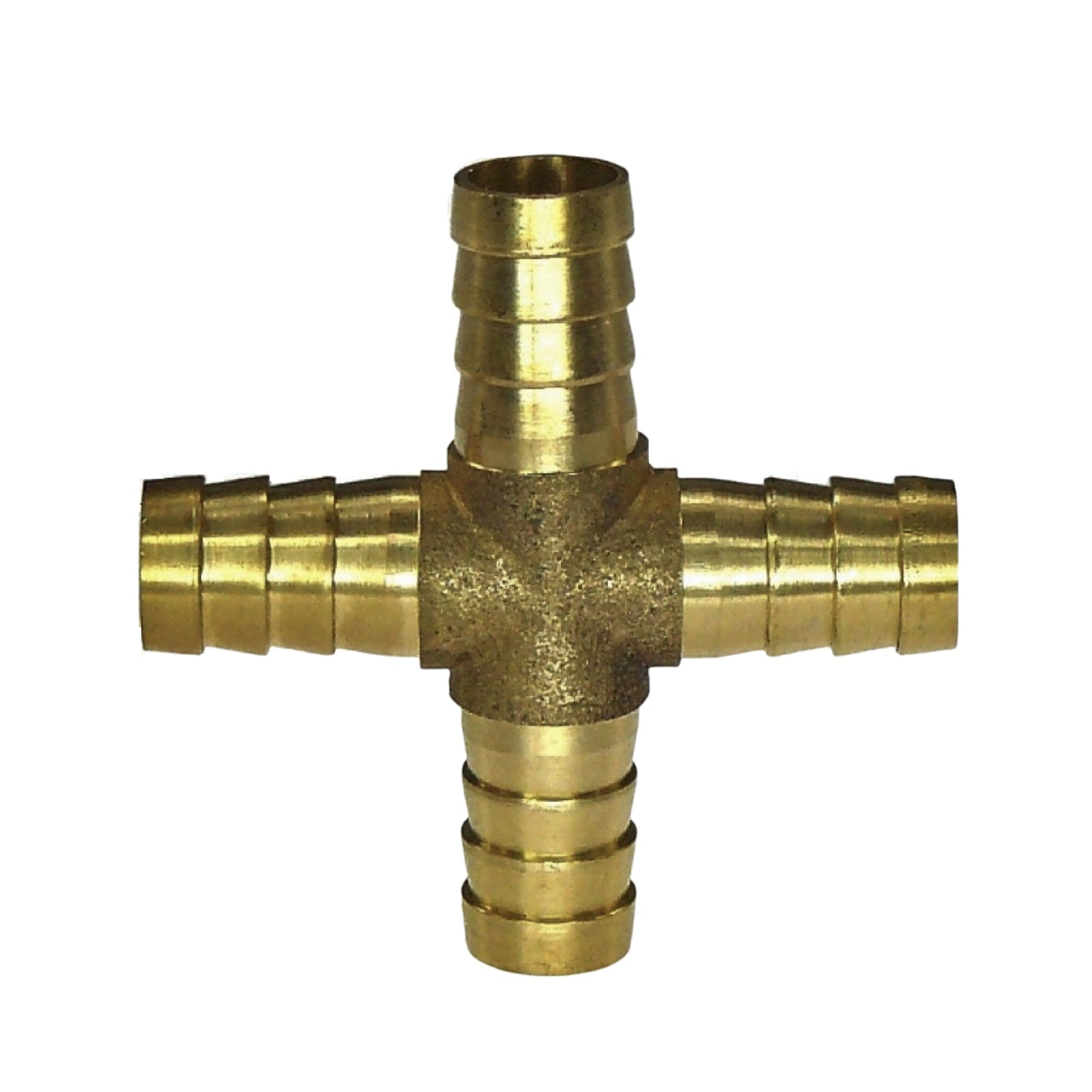 13 mm - 1/2" Zoll Kreuz Schlauch Verbinder Verteiler Tülle Kupplung Reparatur Messing PN 10 bar