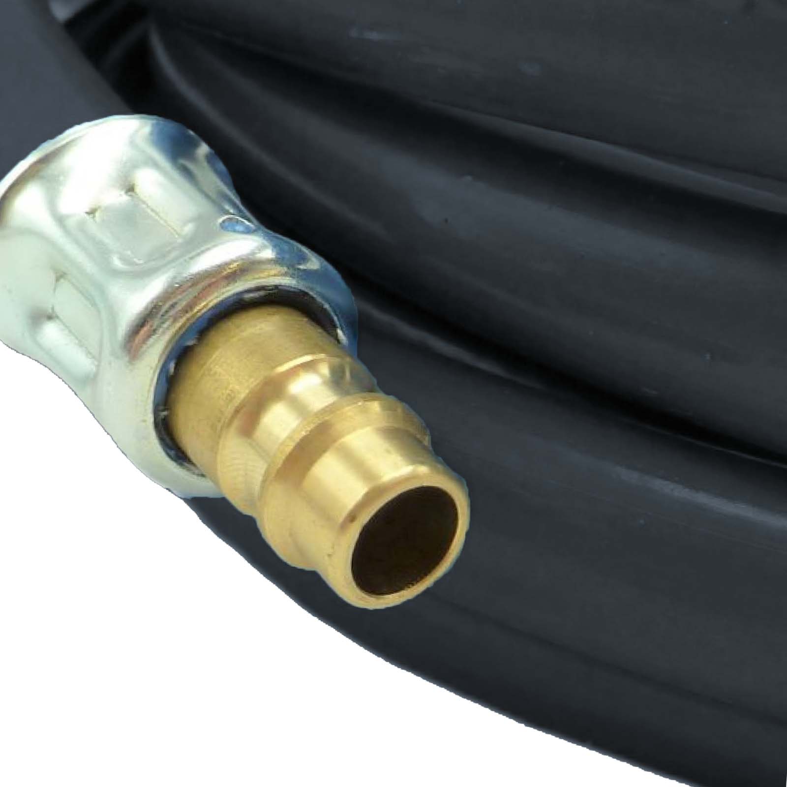 9 mm PVC Druckluft Pressluft Luft Kompressor Garnitur Schlauch schwarz - PN 22 bar - 2m