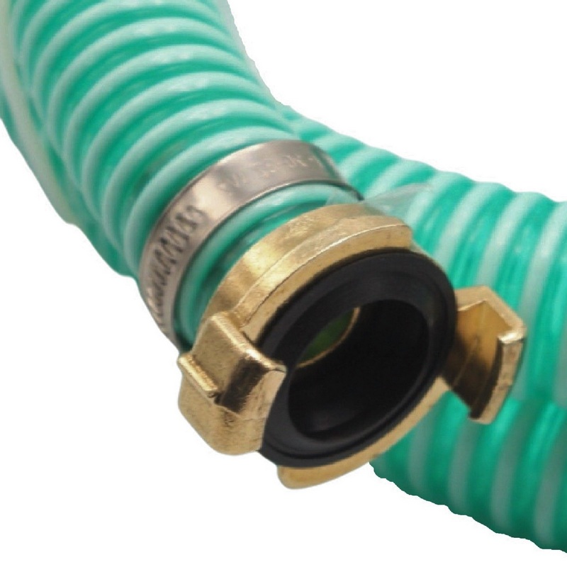 19 mm 3/4" Zoll Ansaug Saug Schlauch Pumpen Garnitur schwimmende Entnahme Schnellanschluss grün - 2 m