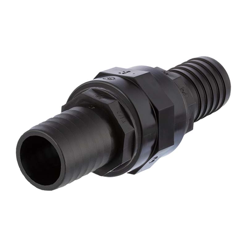 25 x 19 mm PP Schlauch Verbinder reduziert 2-fach Stutzen Tülle Pool Teich Garten PP schwarz - PN 6 bar