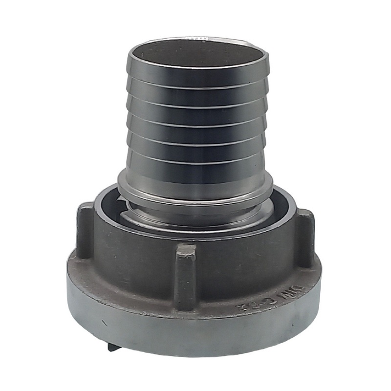 STORZ C DN 52 KA 66 V4A Saug Druck Kupplung -> gerillter Sägezahn Stutzen Tülle Sicherungsbund DN50 Klemmschale Einband - PN 16 bar