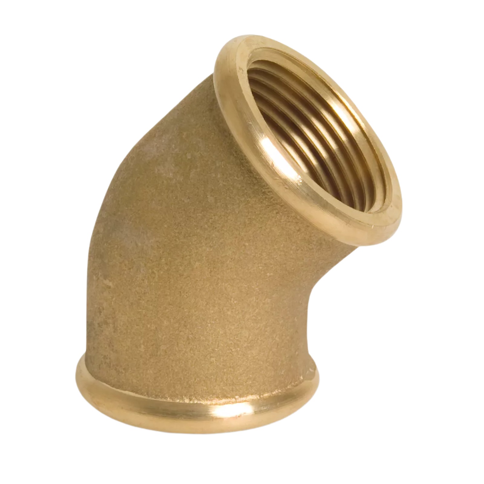 1/2" Winkel 45° Innen x Innengewinde IG Messing Fittings PN 40 bar