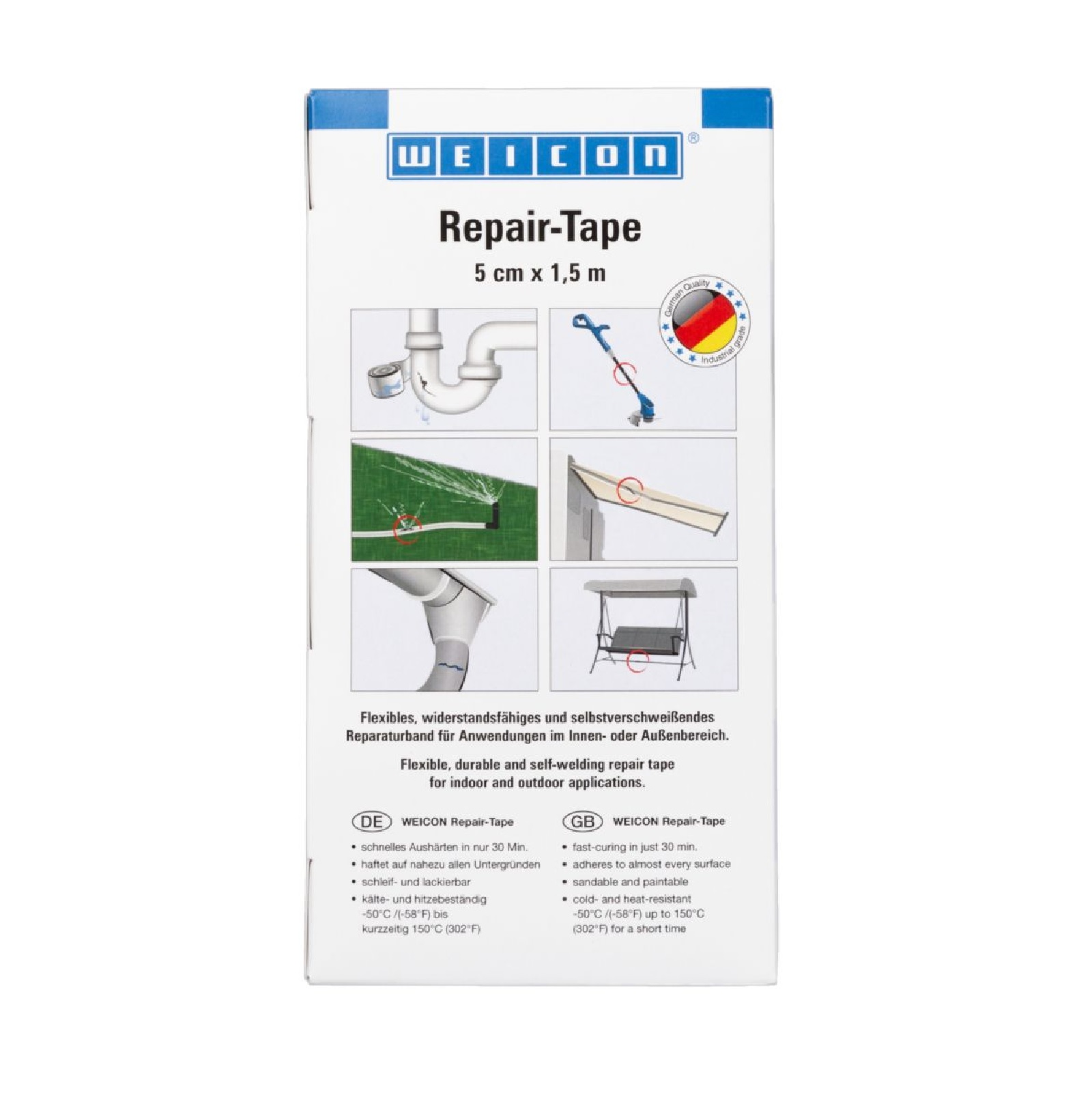 Repair Tape Reparatur Band Rohre selbstverschweißend 5 cm x 1,5 m