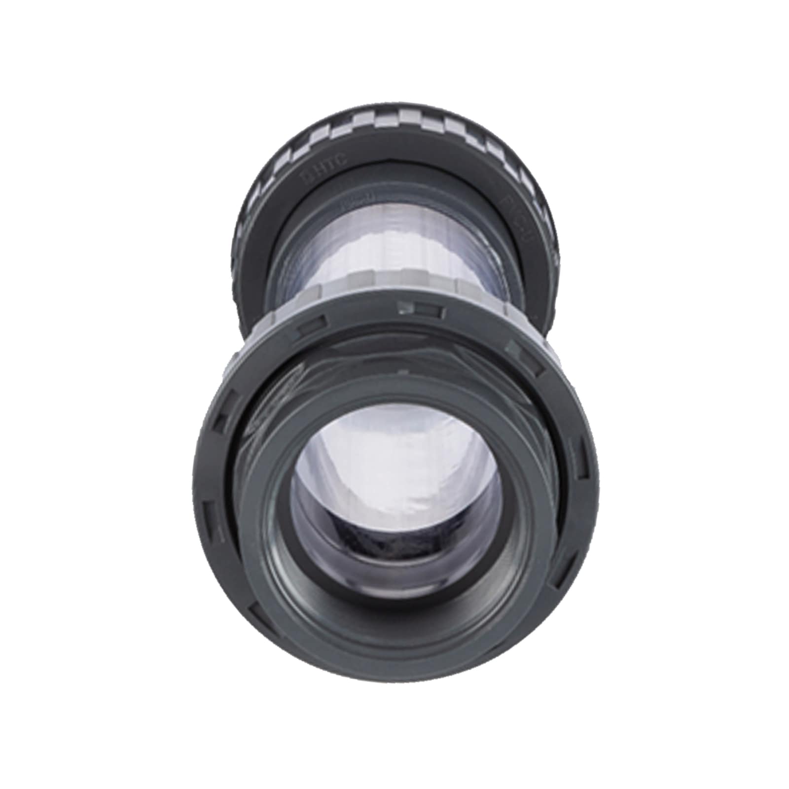 3/4" PVC Sicht Schau Glas rund 2-fach Innengewinde IG PN 10 bar