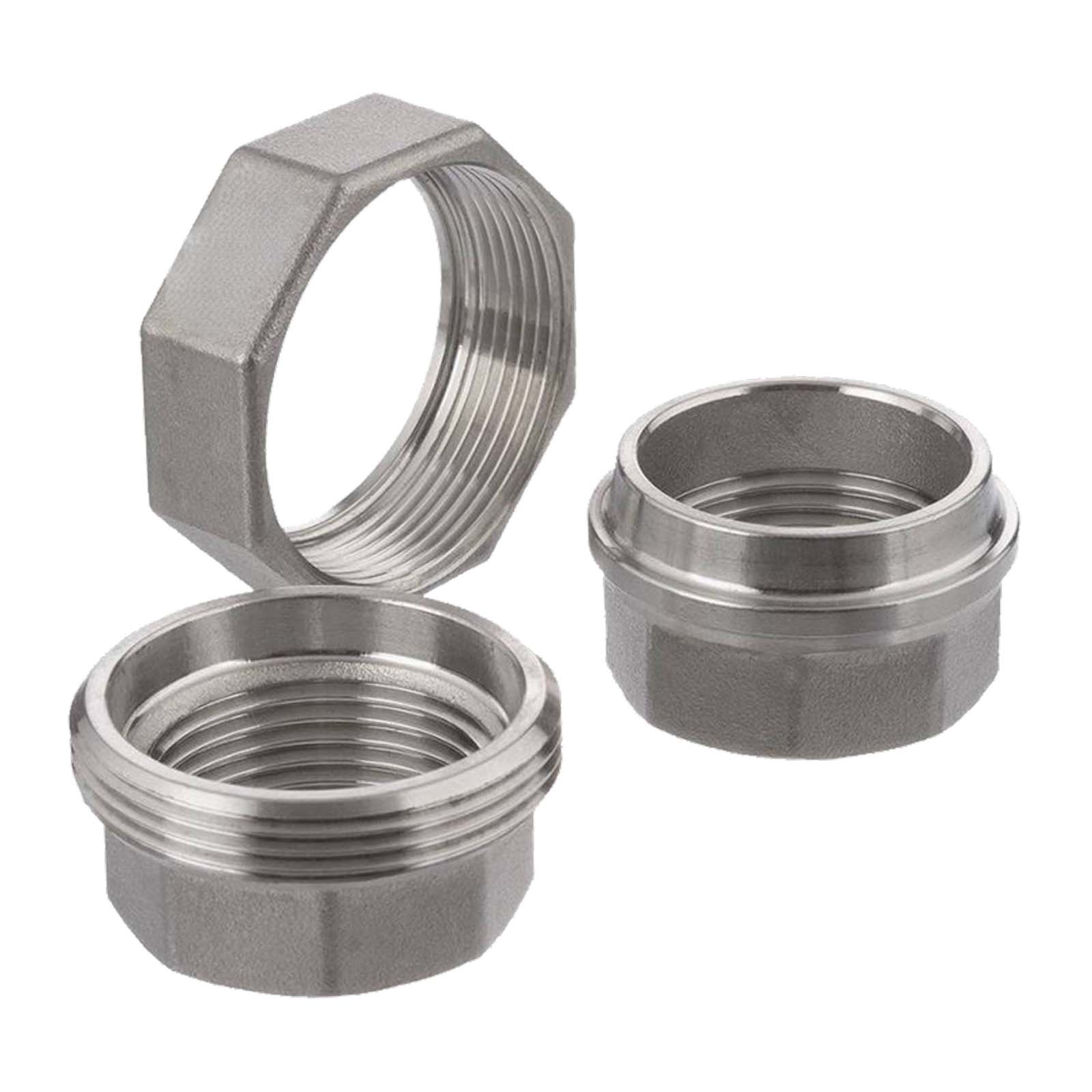 4" Edelstahl Fitting V4A AISI 316 Nr. 340 - Verschraubung Innengewinde IG konisch dichtend - PN 16 bar