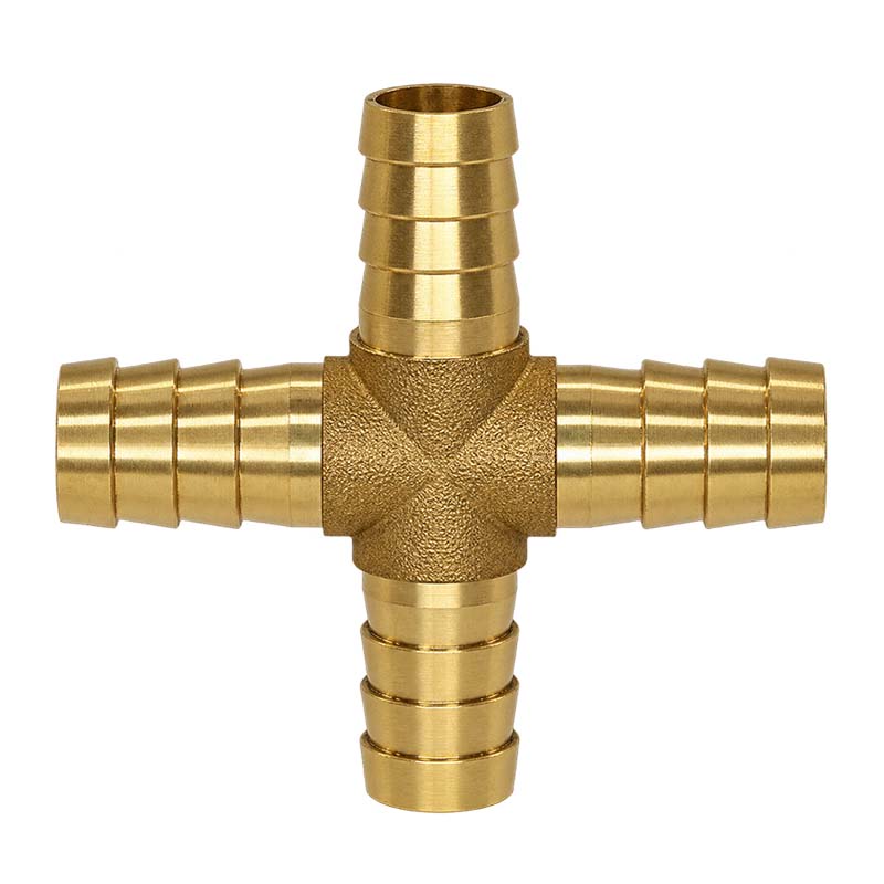 8 mm - 5/16" Zoll Kreuz Schlauch Verbinder Verteiler Tülle Kupplung Reparatur Messing PN 10 bar